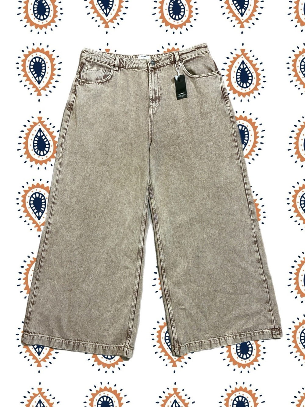 NWT - COTTON:ON  91 Wide Leg Rigid Brown Jeans
